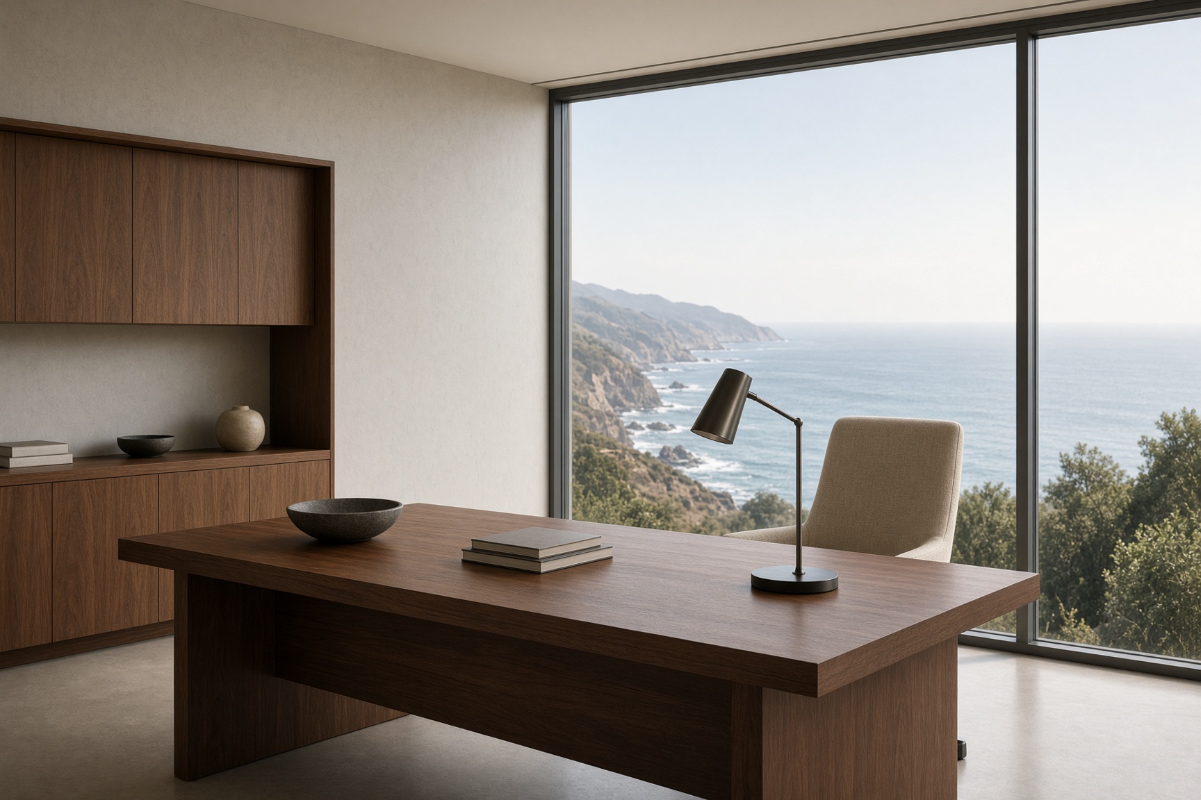 The firm’s office in Ventura, looking toward the Pacific